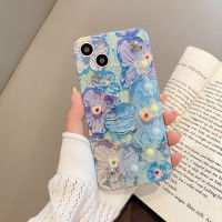 เคสโทรศัพท์ IPhone15 Pro Max iPhone 15 Plus iPhone 14 13 12 11 Pro ใหม่ดีไซน์ดอกไม้2023พร้อมสายคล้องมือนิ่มเคสโทรศัพท์ iPhone 15 Pro