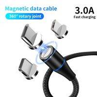 [HM] MagneticUSBFor iPhone ForFast ชาร์จข้อมูลลวด CordCharger USB ประเภท CPhone เคเบิ้ล