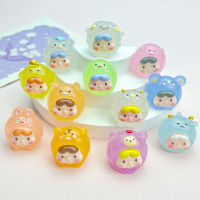 [Cumarba] Kawaii Mini 2เรซินขนาดเซนติเมตรตัวการ์ตูนเรืองแสงสัญลักษณ์นักษัตรจีนรูปแกะสลักขนาดเล็ก