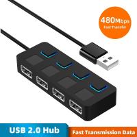 [HOT HAIXWLXKWW 589] USB 2.0 HUB Splitter 4พอร์ต Expander หลาย Hub ใช้อะแดปเตอร์ USB2.0พร้อมสำหรับ