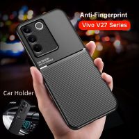 เคสซิลิโคนสำหรับ Vivo V27e เคสโทรศัพท์ Vivo V27 V25 Pro V25Pro V27Pro V 27 V25E 5G เคสแฟชั่นแข็งกันกระแทกใหม่ TPU ฝาปิดแม่เหล็กหนังด้าน