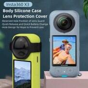 Insta360 X3 Phụ Tùng Máy Ảnh-Vỏ Silicon Thân Dây Lò Xo 3M Nắp Bảo Vệ Ống