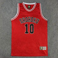 Shohoku โรงเรียนบาสเกตบอลทีม1-15 Sakuragi Hanamichi Jersey Tank Tops เสื้อกีฬาสวมชุด Cosplay