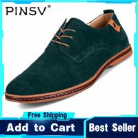 PINSV รองเท้าทางการสำหรับผู้ชายแฟชั่นรองเท้า Oxfords ลำลอง