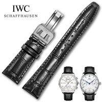 สายรัดนาฬิกาหนังใช้กับอะไหล่ IWC ลายหนังจระเข้แบบคลาสสิก