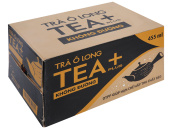 Thùng 24 chai trà ô long Tea Plus không đường 455ml