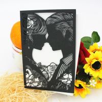HOT 10Pcs and Groom Invitations Card With Envelopes Marriage Anniversary Favor Decoration Supplies