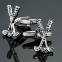 Stainless steel cufflinks brand new fashion jewelry Golf Cufflinks mens wedding shirt suit pin badge button gift Cuff Link