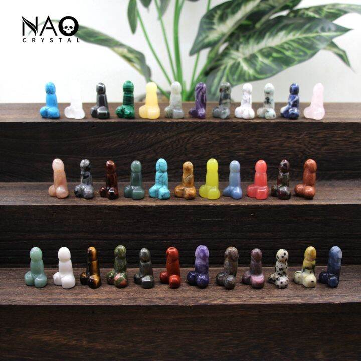 1-healing-crystal-mini-penis-figurine-อัญมณีธรรมชาติแกะสลักควอตซ์-phallus-fertility-amulet-home-decor-bachelorette-ของขวัญ-soneye