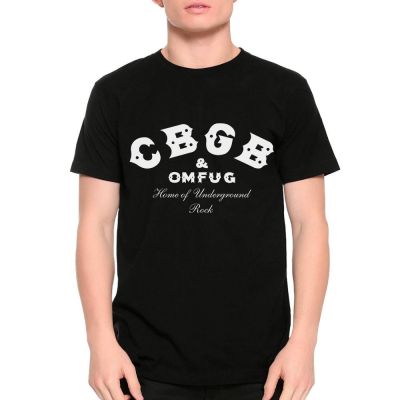[COD]เสื้อยืด ลาย CBGB & OMFUG Home Of Underground Rock สําหรับผู้ชาย (met-040)S-5XL  NZHT