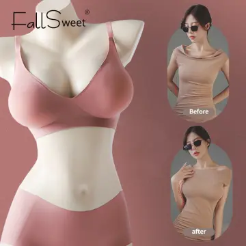 Tube Top Strapless Underwear Women's Big Breasts Show Small Non-slip Large  Size Sexy Invisible Soft Steel Ring Bra Ultra-thin - AliExpress