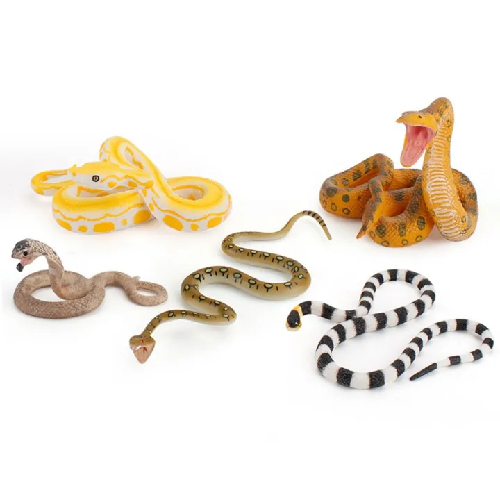 Realistic Halloween Scared Mischief Animal Model Snake Toys Rubber Snake  Figure Simulation Snake For Kids |Adult | Lazada PH