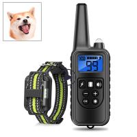 ZZOOI 800m Dog Training Collar Remote Control Waterproof Electric Rechargeable Shock Vibration Buzzer Bark for All Size