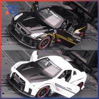 ของขวัญ1:32กล่อง GTR Donying Supercar จำลองประตูรถของเล่นโลหะแบบดึงถอยหลังสามารถเป็นของสะสมของเล่นเด็กได้