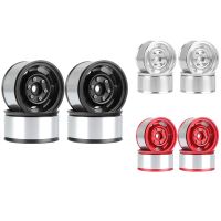 4PCS 1.55 Metal Beadlock Wheel Rim Wheel Hub for 1/10 RC Crawler Car Axial Jr UTB18 D90 CC01 LC70