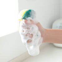 1Pcs Kitchen High Density Sponge Dishwash Wipe Fiber Scouring PadBowl Pot Scouring Supplies Clean Rub Cleaning Tools