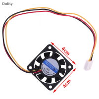 Dolity 1PC 4010 40mm 40*40*10พัดลมระบายความร้อน12V 0.8W 0.06A 3Pin Cooler heatsink MINI Fan