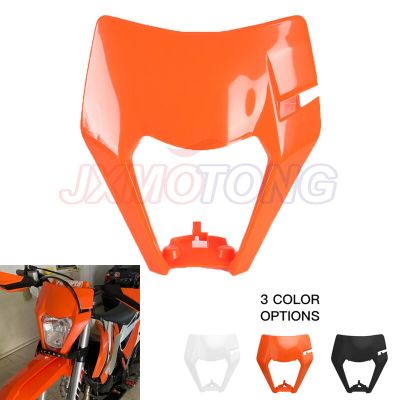 For KTM Headlight Plate EXC 300 450 Enduro Motocross Mask SX XC SXF XCF XCW Universal Headlamp Plastic Motorcycle Accessories