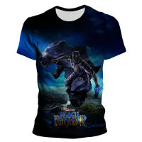 ฤดูร้อนเสื้อยืดสำหรับผู้ชายมหัศจรรย์เสือดำ3D พิมพ์เย็นเด็กสาวเด็กเสื้อผ้าสไตล์ฮาราจูกุขนาดใหญ่ผู้หญิงเสื้อยืด