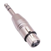 XLR ตัวเมีย3Pin เป็น6.35มม. 1/4นิ้วอะแดปเตอร์สเตอริโอเสียงตัวผู้6.35มม. 1/4 "เป็น XLR สเตอริโออะแดปเตอร์เสียงสำหรับไมโครโฟน