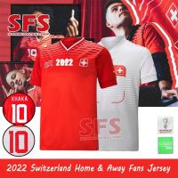 shot goods 【SFS】Top Quality 2022 WC Switzerland Jersey S-2XL Soccer Football Jersey Men T-SHIRT Home Away Fan Version