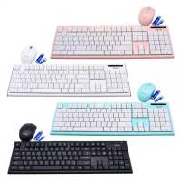 OKER ชุดคีบอร์ดเมาส์ไร้สาย Wireless keyboard Wireless20 เมตร 4 สี mouse set รุ่น ik7500