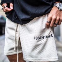 ✈✵ Fear Of God Essentials กางเกงขาสั้นผ้าตาข่าย