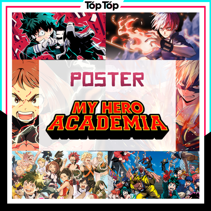 Poster A3 My Hero Academia cực xịn , tranh dán tường anime decor treo tường  ACADEMY 