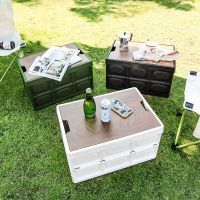 [COD] Camping storage box outdoor foldable car trunk picnic finishing