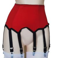 【Xianle Clothing】สีดำเซ็กซี่ Garter เข็มขัด8หัวเข็มขัดสายรัดสีแดง Suspender เข็มขัด Garters สำหรับถุงน่อง Pantyhose Lady Night ชุดชั้นใน