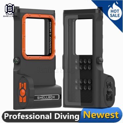[SHELLBOX] 2023 NEW Upgrade Professional Diving Phone Case 15M Underwater Super Waterproof Depth Cover For iPhone 14/Samsung S23 All SmartPhone Universal QC7311632