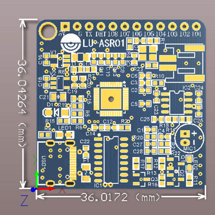 pcbfun-เครื่องจำเสียงพูดและโล่ซินธิไซเซอร์การรู้จำเสียงบอร์ด-asr