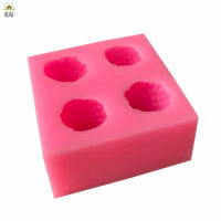 RAI 4 Cavity Strawberry Silicone Mold Cake Baking Tools DIY Ice Tray Chocolate Mould Pastries Bread Fondant Cake Tools