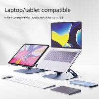 Notebook Fan Cooling Bracket Foldable Portable Tablet Holder Fan Cooler Height Adjustable Desktop Organizer Computer Accessories Laptop Stands