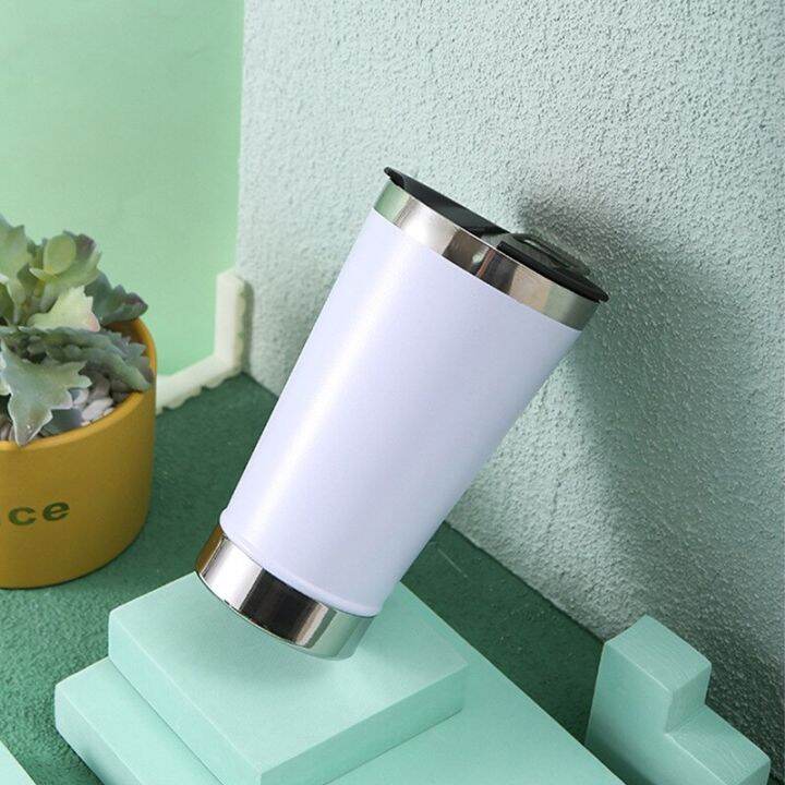 304-stainless-steel-car-mug-with-bottle-opener-beer-mug-solid-color-spray-plastic-insulated-cool-ice-bucket-cups