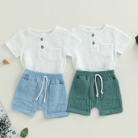 Summer Toddler Clothes Sets Cotton Clothes For Baby Girl Boy Clothing Sets T-shirts+Shorts 2 Piece Kids 0-3Y Clothing  by Hs2023