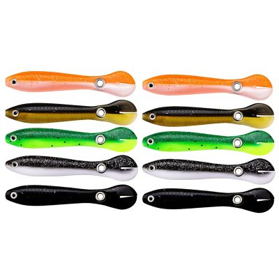 10Pcs Soft Fishing Lure,Fishing Bait,Fishing Bait for Saltwater&amp;Freshwater,Slow Sinking Swimming Lure