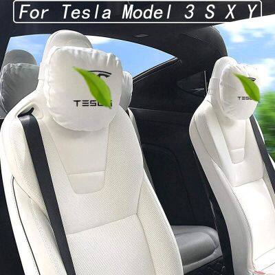 For Tesla Model 3 Y S X Soft Memory Car Seat Headrest Neck Pillow Lumbar Pillow Comfortable Cushion Accessories New Car Gift