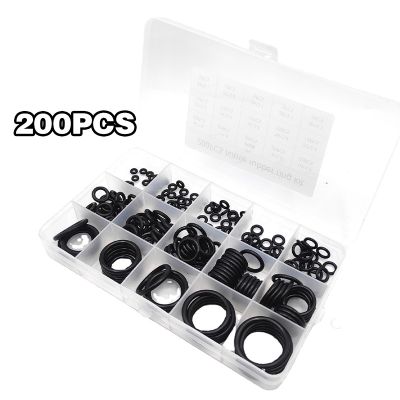 200Pcs/Box Rubber Sealing O Ring O Ring Assortment Nitrile Rubber Seal Ring Set Home Decorate