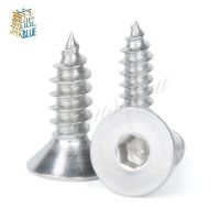 20/50pcs 304 Stainless Steel Countersunk Head Hexagonal Self Tapping Screw M3 M4 M5 Flat Head Screws