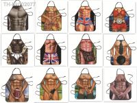 ✵ Funny Sexy Muscle Mens Cooking Cleaning Apron Waterproof And Antifouling