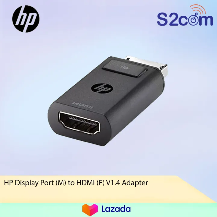 HP Display Port (M) to HDMI (F) V1.4 Adapter (F3W43AA) Lazada
