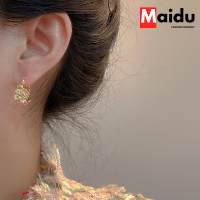 Maidu Jewelry ต่างหูเพทายกุหลาบสำหรับผู้หญิงต่างหูห่วงขั้นสูงที่ละเอียดอ่อนล่าสุด