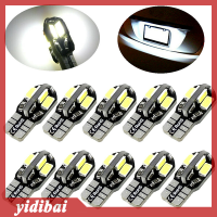 yidibai 10pcs CANbus T10 194 168 W5W 5730 8 LED SMD สีขาวรถด้านข้าง WEDGE Light Lamp