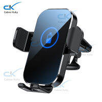 15w Car Phone Holder Wireless Charger Air Outlet 360-degree Swivel Mount Quick Charge Auto-sensing Phone Bracket