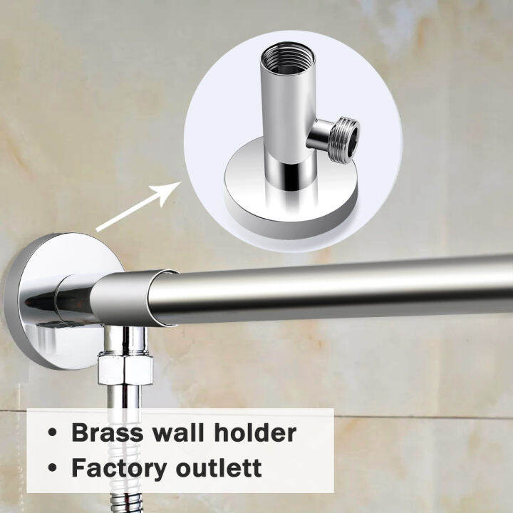 Vastar 1/2 Joint Cross Bar Shower Arm Bracket Brass Holder Shower Head