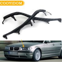 แถบด้านบนของไฟหน้ารถสำหรับ BMW E46 325I 2002-2005ตัวครอบไฟหน้าปะเก็นแถบปิด63126921859 63126921860