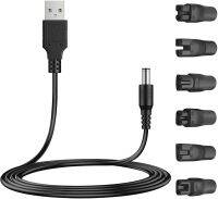 [Hot K] อะแดปเตอร์สำรองสายเครื่องชาร์จ USB 5V ที่เข้ากันได้กับเครื่องโกนหนวด HQ8505 Philips Norelco หลากหลายประเภทมีดโกนหนวดไฟฟ้า SURKE