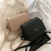 [Baozhihui]Simple Small Flap Shoulder Pouch Solid Color Women PU Leather Crossbody Bags Popular Simple Female Daily Bag