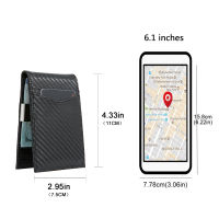 Smart Wallet Bluetooth Money Clip RFID Blocking Genuine Leather women and men Wallet Card Holder Small Thin Purse